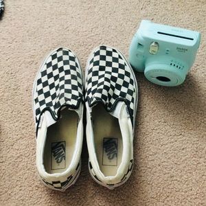 Black checkered vans